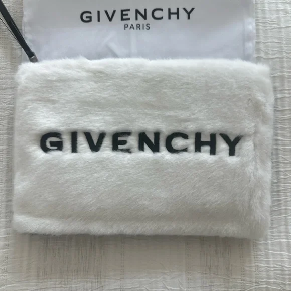 Givenchy White Faux Fur Clutch - Picture 2 of 5